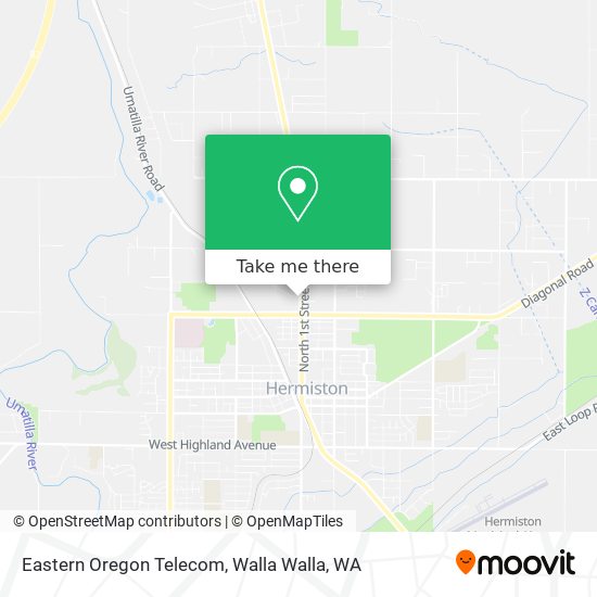 Eastern Oregon Telecom map
