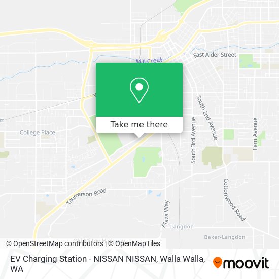 EV Charging Station - NISSAN NISSAN map