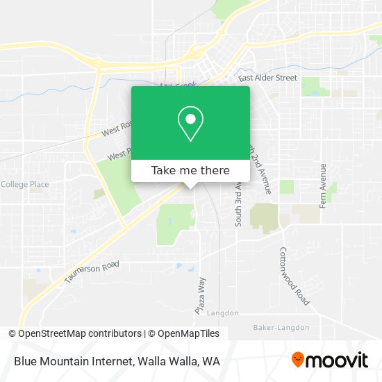 Blue Mountain Internet map
