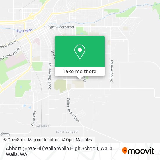 Abbott @ Wa-Hi (Walla Walla High School) map