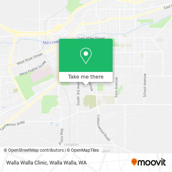 Walla Walla Clinic map