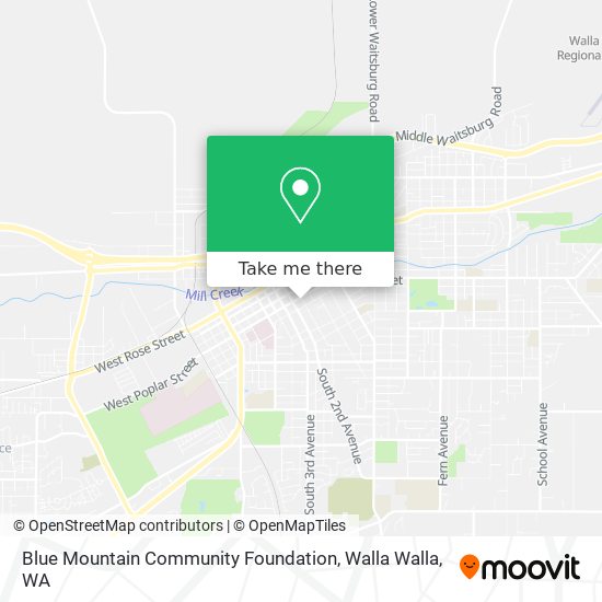Blue Mountain Community Foundation map
