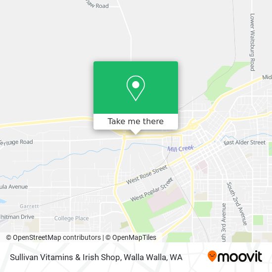 Mapa de Sullivan Vitamins & Irish Shop