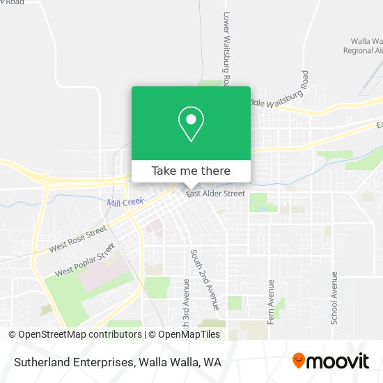 Sutherland Enterprises map