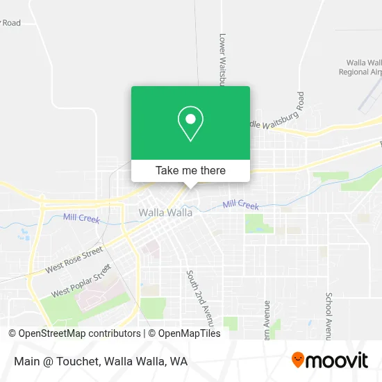 Main @ Touchet map