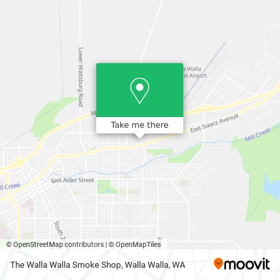 The Walla Walla Smoke Shop map