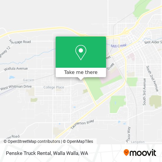 Penske Truck Rental map