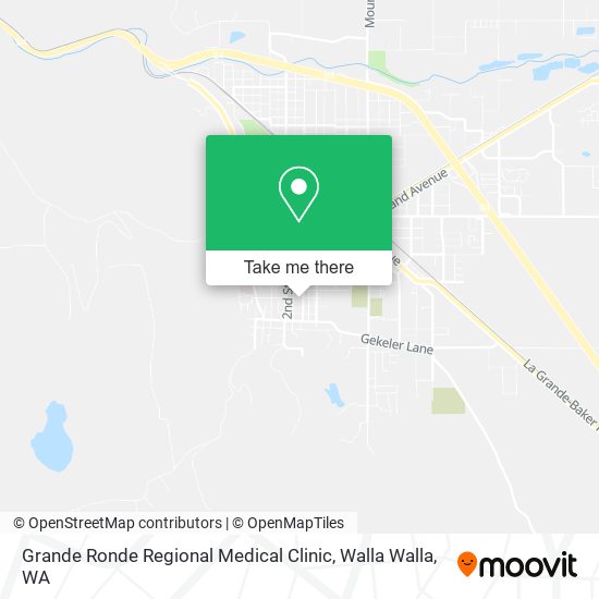 Grande Ronde Regional Medical Clinic map