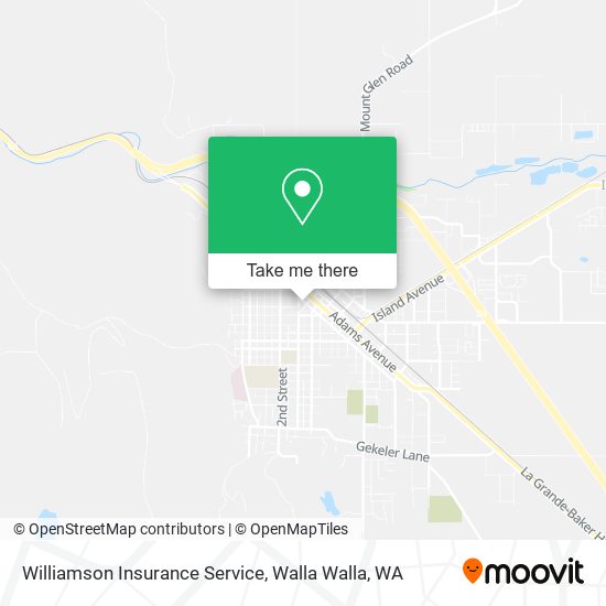 Mapa de Williamson Insurance Service