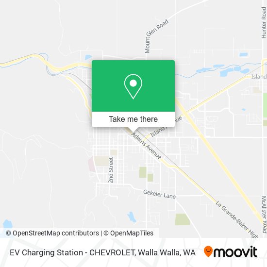 Mapa de EV Charging Station - CHEVROLET