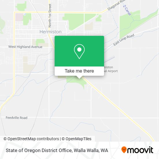 State of Oregon District Office map