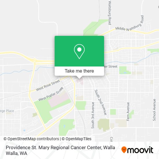 Providence St. Mary Regional Cancer Center map