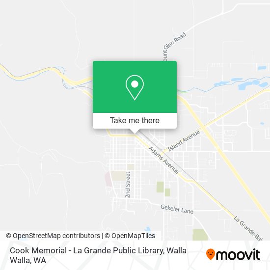 Mapa de Cook Memorial - La Grande Public Library