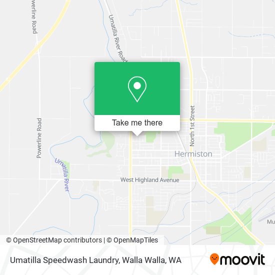 Umatilla Speedwash Laundry map