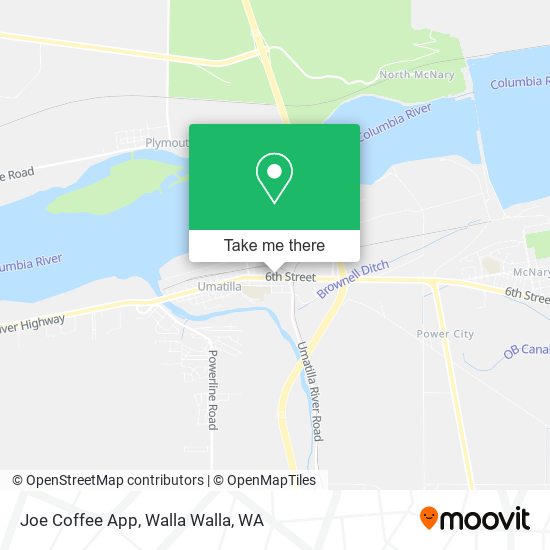 Joe Coffee App map