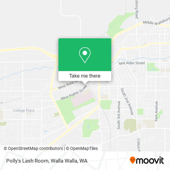 Polly's Lash Room map