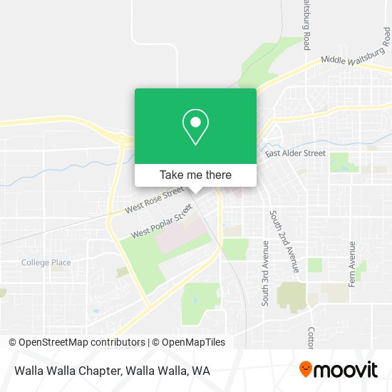 Walla Walla Chapter map