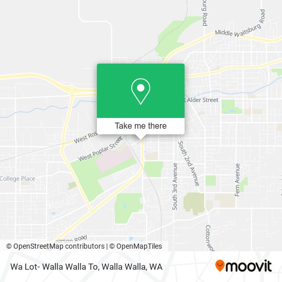 Wa Lot- Walla Walla To map