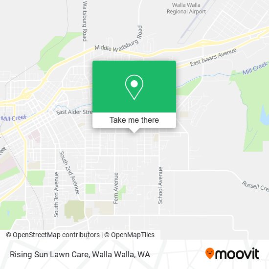 Mapa de Rising Sun Lawn Care