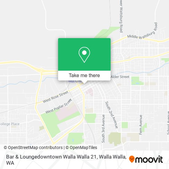 Bar & Loungedowntown Walla Walla 21 map