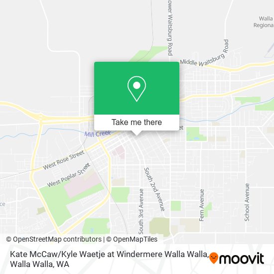 Mapa de Kate McCaw / Kyle Waetje at Windermere Walla Walla