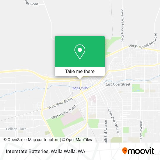 Interstate Batteries map