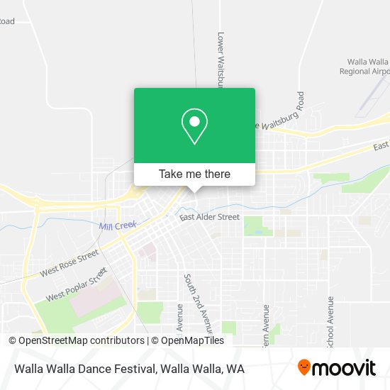 Walla Walla Dance Festival map