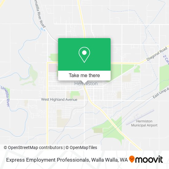 Express Employment Professionals map