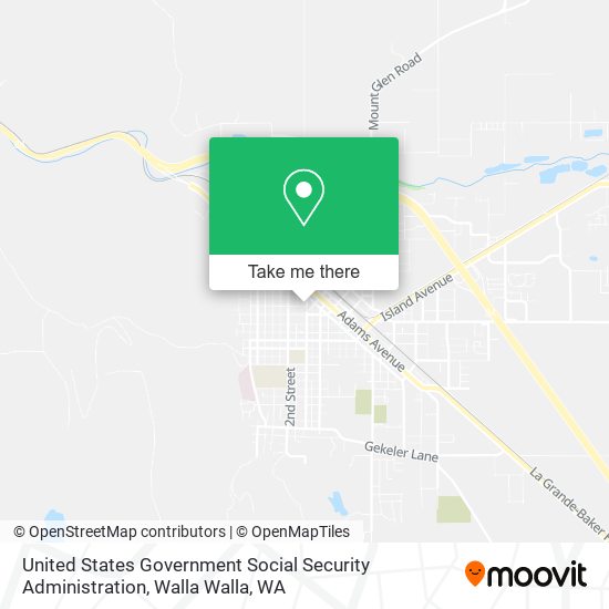United States Government Social Security Administration map