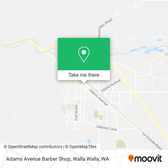 Mapa de Adams Avenue Barber Shop