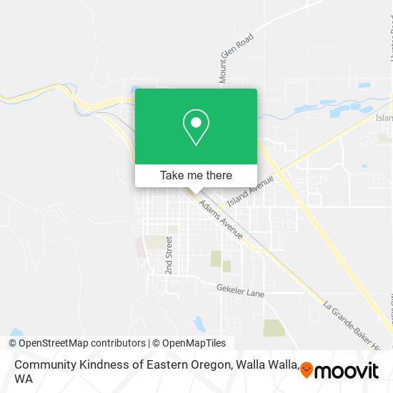 Community Kindness of Eastern Oregon map