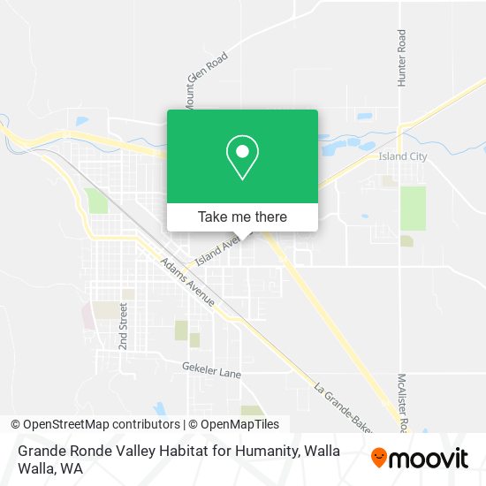 Grande Ronde Valley Habitat for Humanity map