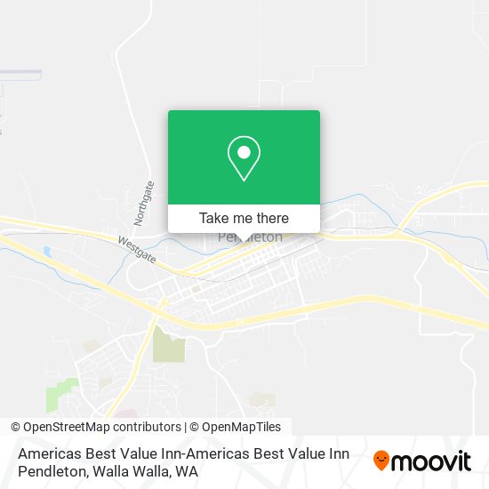 Americas Best Value Inn-Americas Best Value Inn Pendleton map