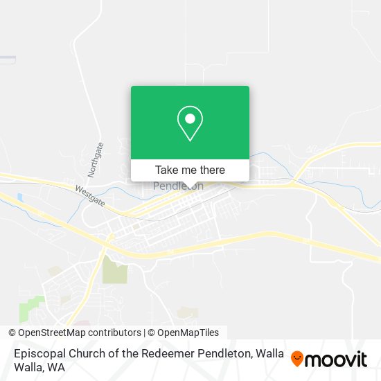 Episcopal Church of the Redeemer Pendleton map