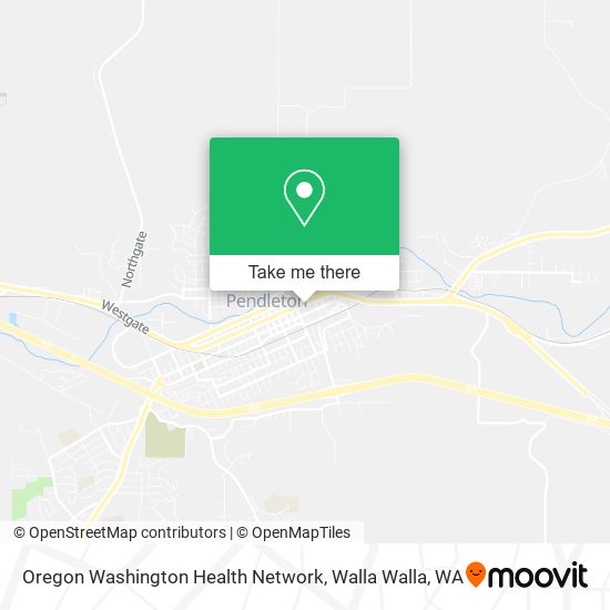 Mapa de Oregon Washington Health Network