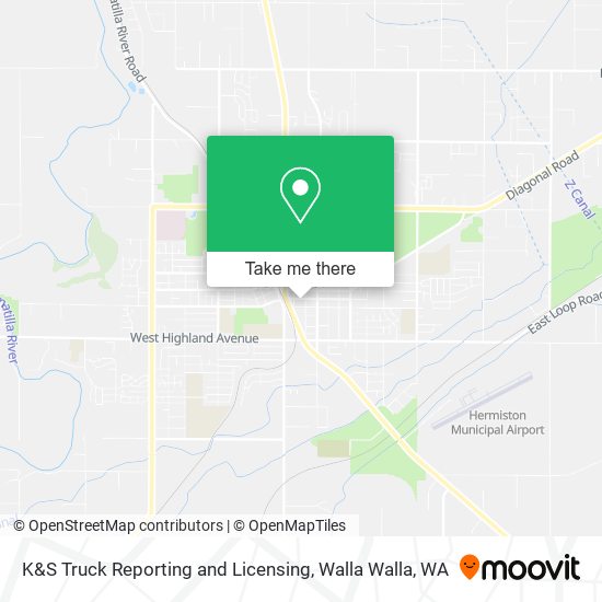 K&S Truck Reporting and Licensing map