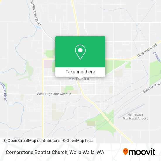 Cornerstone Baptist Church map