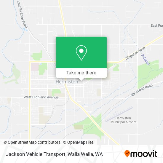 Jackson Vehicle Transport map