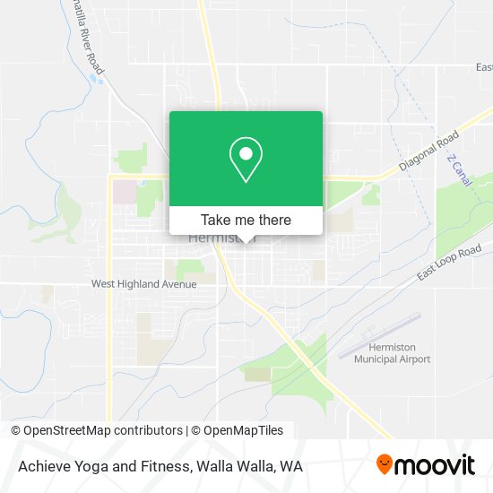 Achieve Yoga and Fitness map