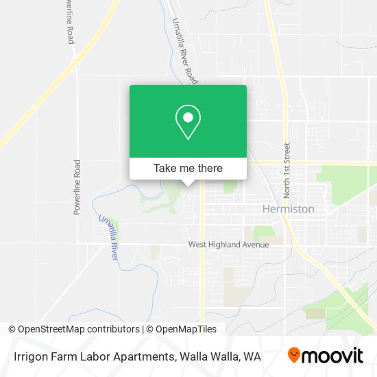 Irrigon Farm Labor Apartments map