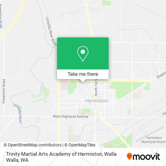 Mapa de Trinity Martial Arts Academy of Hermiston