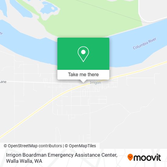 Irrigon Boardman Emergency Assistance Center map