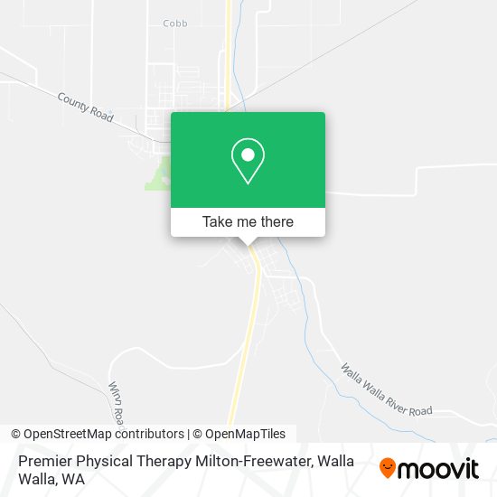 Premier Physical Therapy Milton-Freewater map