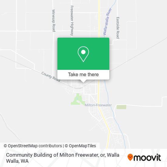 Mapa de Community Building of Milton Freewater, or