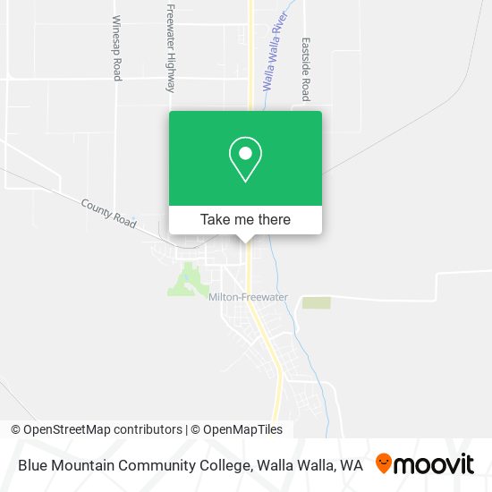 Blue Mountain Community College map