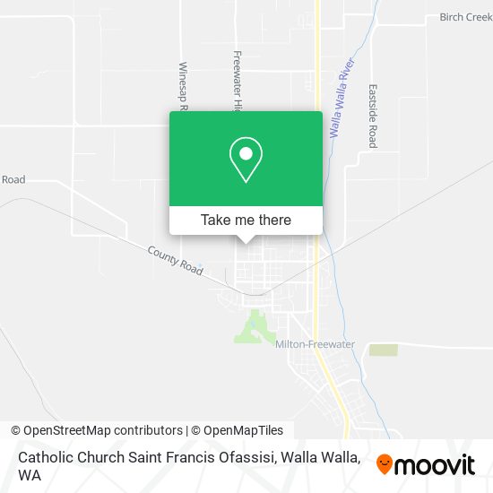 Catholic Church Saint Francis Ofassisi map