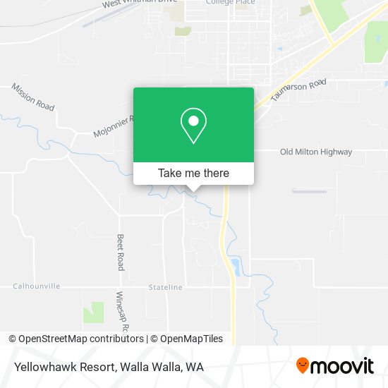 Yellowhawk Resort map