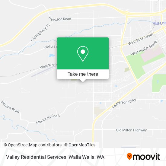 Valley Residential Services map