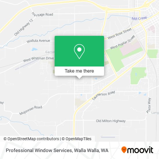 Professional Window Services map