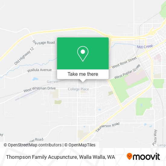 Mapa de Thompson Family Acupuncture